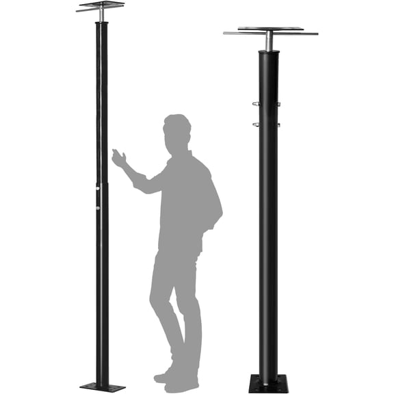 House Floor Jacks for Foundation, 48"- 93" Height Range Lifting Shore and Jack , Telescoping Jack Basement House Jack Pole for Leveling, 18000 lbs Max Load Capacity