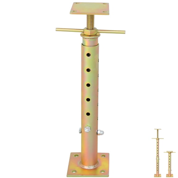 House Floor Jack, Adjustable Steel Jack Post Pole 19"-36" Height, Heavy Duty Screw Jack for Temporary Support and Leveling for Basement and Crawlspace