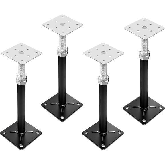 House Floor Jacks for Leveling, Adjustable Jack with 11"-16" Height Range, 2-3Ton Load Capacity Heavy-Duty Floor Jacks & RV Step Stabilizer (4 Pack)