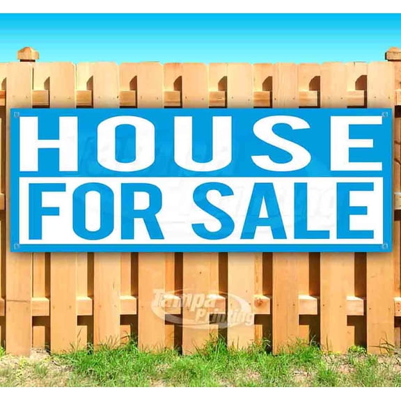 House For Sale 13 oz Vinyl Banner With Metal Grommets