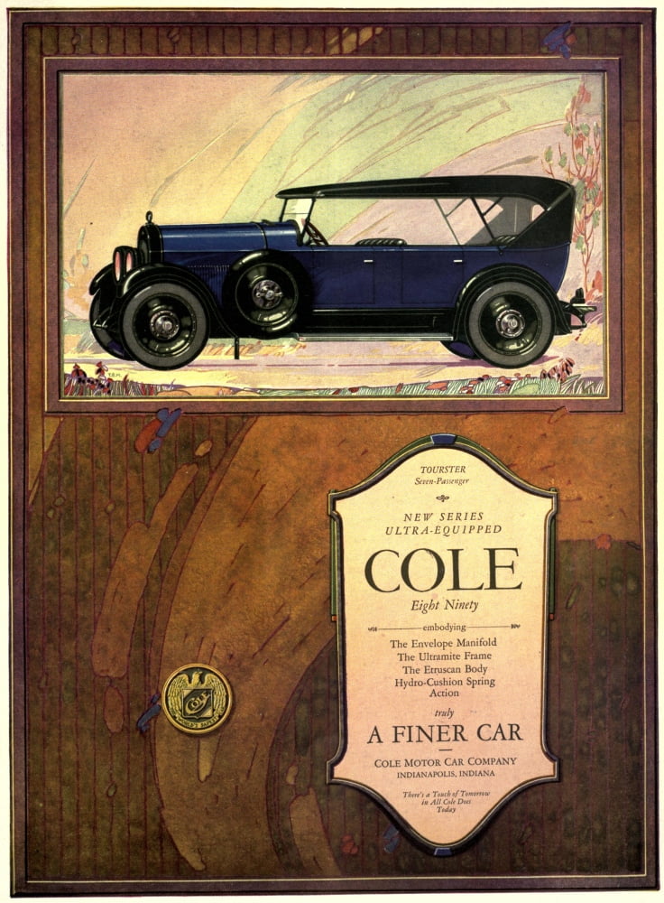 House & Garden 1922 Cole Motor Cars Canvas Art - Unknown (24 x 36)
