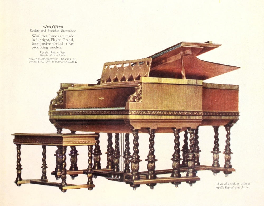 House & Garden 50 1926 Wurlitzer Pianos Canvas Art - Unknown (24 x 36)