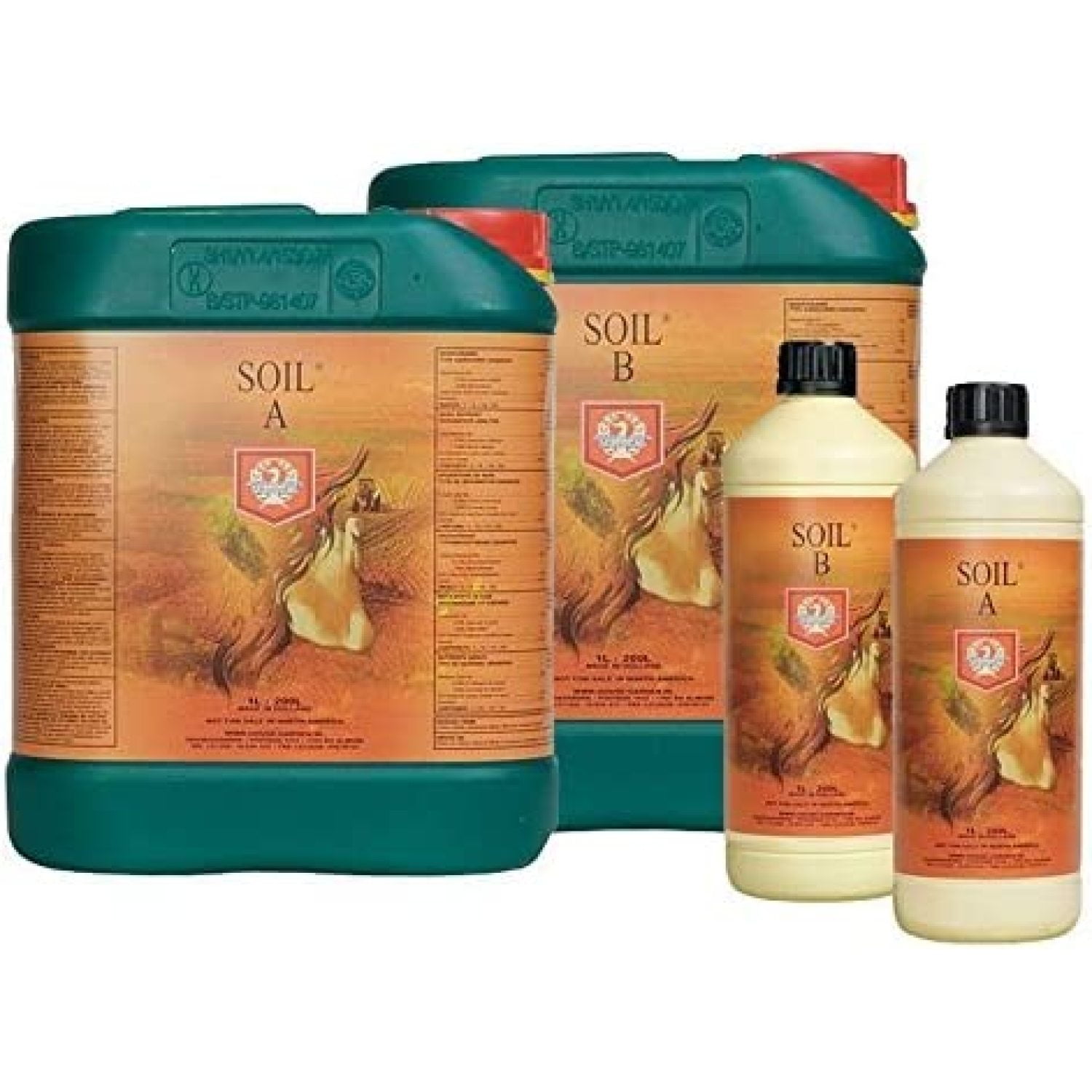 House & Garden Soil A + B Set 1 Liter, Soil A NPK Formula: 2.3-0-2.3