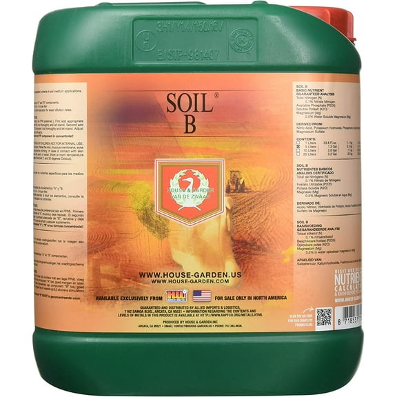 House & Garden Soil Nutrient A and B, 5 L