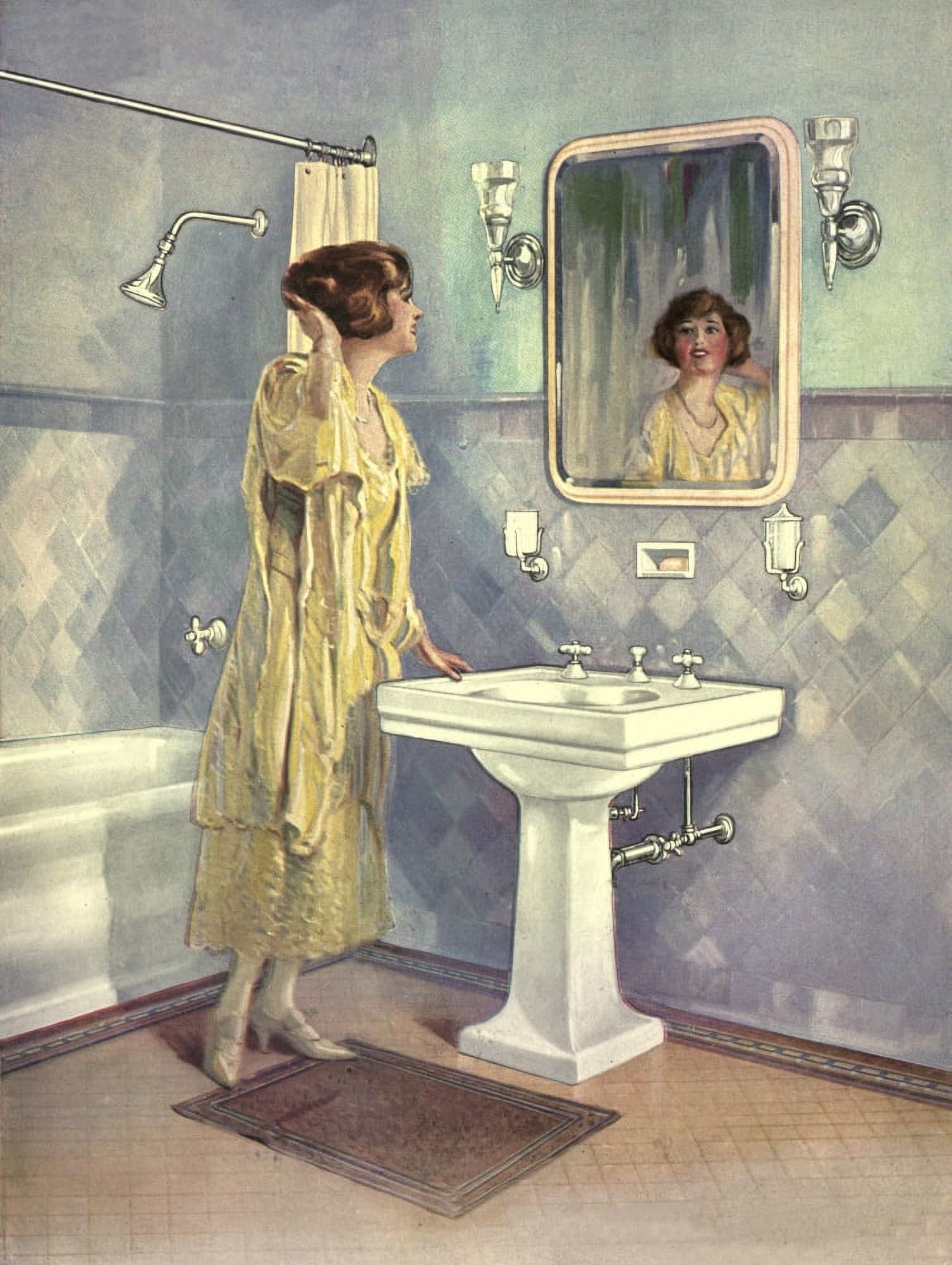 House & Garden magazine July 1922 (from Standard Sanitary Ware Ad) Canvas Art - Unknown (18 x 24)