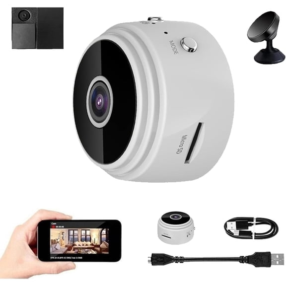 House Guard Security Camera, Houseguard Security Camera, Guard House Security Camera, Security Cameras, 1080p HD Wireless Cameras for Home Security (White No Memory Card)