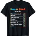 thumbnail image 1 of House Head To Do List chicago house music T Shirt T-Shirt, 1 of 3