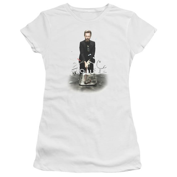 House Hit It Junior Women's T-Shirt Sheer White