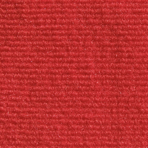 House Home & More Red Pile 6' x 10' Indoor/Outdoor Ribbed Carpet Roll for Boat, Basement, or Garage