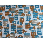 House - House Fabric - Robert Kaufman - Sevenberry - Cotton Flax - Natural
