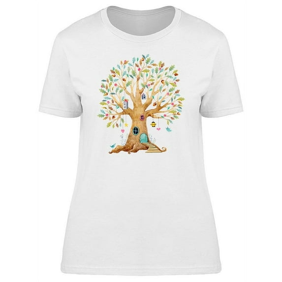 House In A Tree Ornaments Tee Women's -Image by Shutterstock