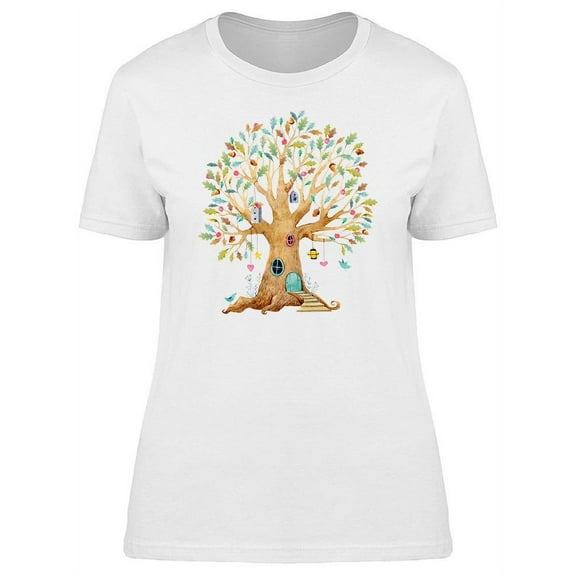 House In A Tree Ornaments Tee Women's -Image by Shutterstock