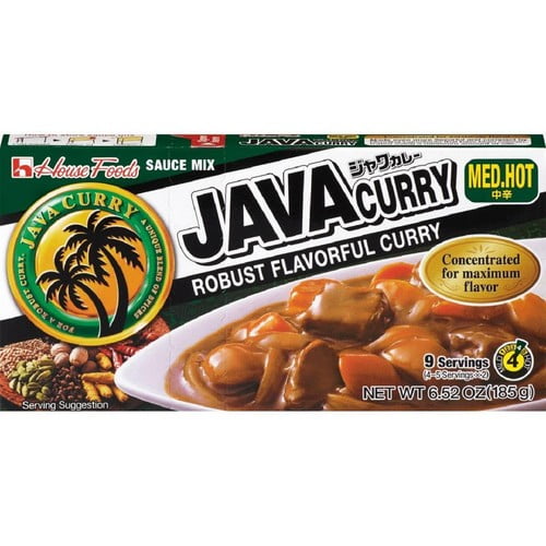 House Java Curry Medium Hot 185g, British Import (Pack of 2)
