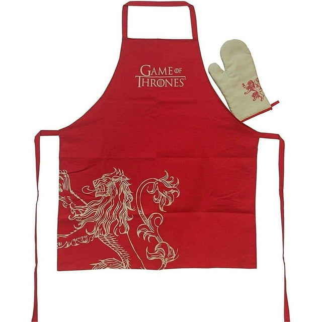 House Lannister Apron and Oven Mitten Set Officially Licensed