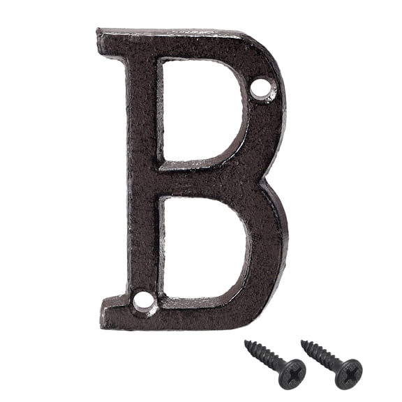 House Letter 3 Inch Cast Iron Letter B for Home Hotel Mailbox Address Sign