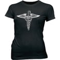 thumbnail image 1 of House M.D. Snakes On A Cane Black Juniors T-Shirt, 1 of 2