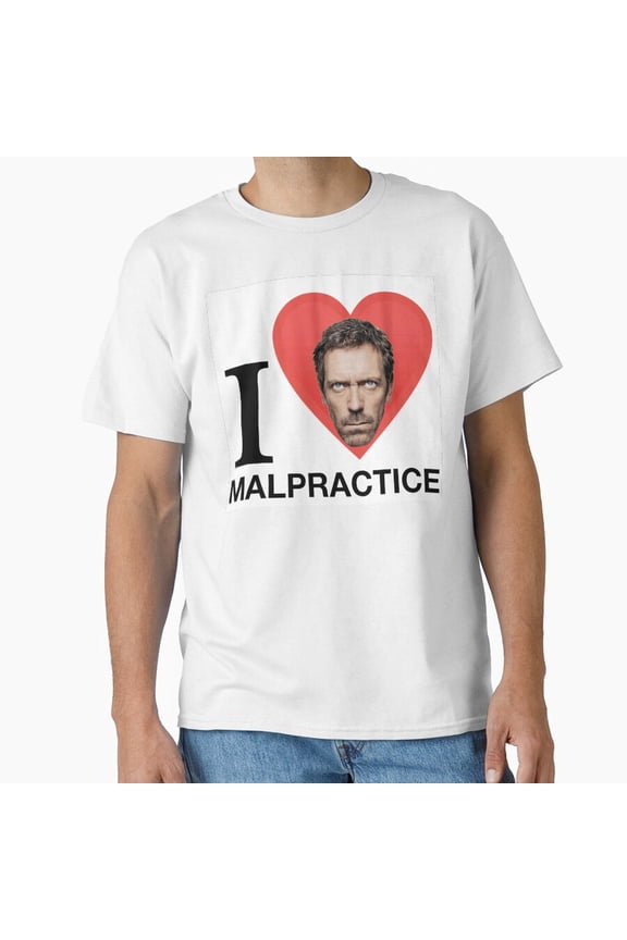 House MD Malpractice Enthusiast Merch Diagnostic Department Medical Humor T-Shirt