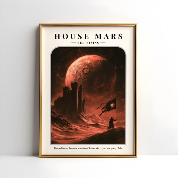 House Mars Poster | Red Rising | The Institute | Pierce Brown | Darrow