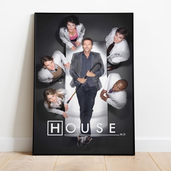 House Md Poster, Less Wall Art & Print, Dr. House Print, Tv Series Poster Gift, UNFRAMED PAPER POSTER