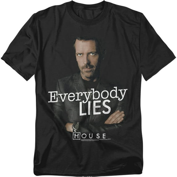 House Men's Everybody Lies T-shirt Medium Black