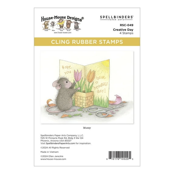 House Mouse Cling Rubber Stamp-Creative Day