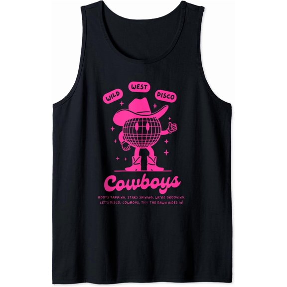 House Music Disco Cowboy Techono Music Edm Rave Tank Top Size S-3XL