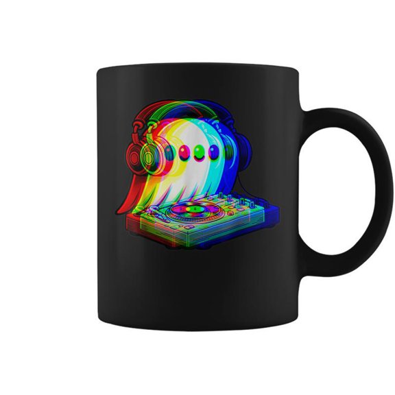 House Music Ghost Halloween Techno Rave Halloween Party Coffee Mugs