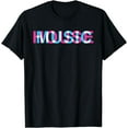 thumbnail image 1 of House Music Glitch Optical Illusion - EDM Rave DJ T-Shirt, 1 of 4