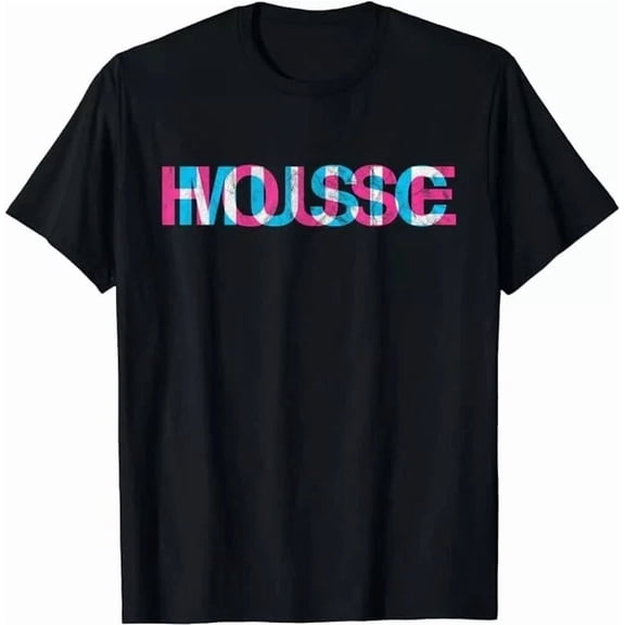 House Music Glitch Optical Illusion Edm Rave Dj Distressed T-Shirt