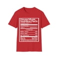 thumbnail image 1 of House Music Nutrition Facts Unisex Softstyle T-Shirt, 1 of 3
