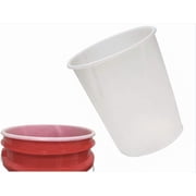 House Naturals 5 Gallon Bucket Pail Liner 15mil LDPE Plastic Pack of 100 Liners