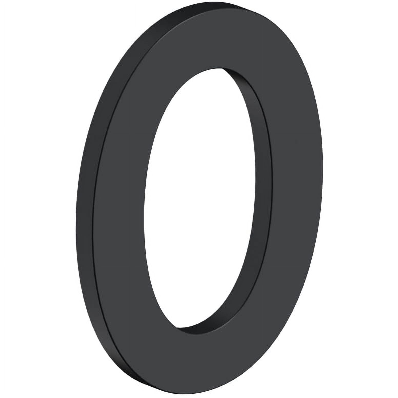 House Number 0 with Risers (B Series) - Matte Black
