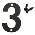 thumbnail image 1 of 3 Inch House Number, Address Number for Outdoor Signs, Vintage Cast Iron Metal Solid Number Door Mailbox Decor with Screws, Black Home Number 3, 1 of 2