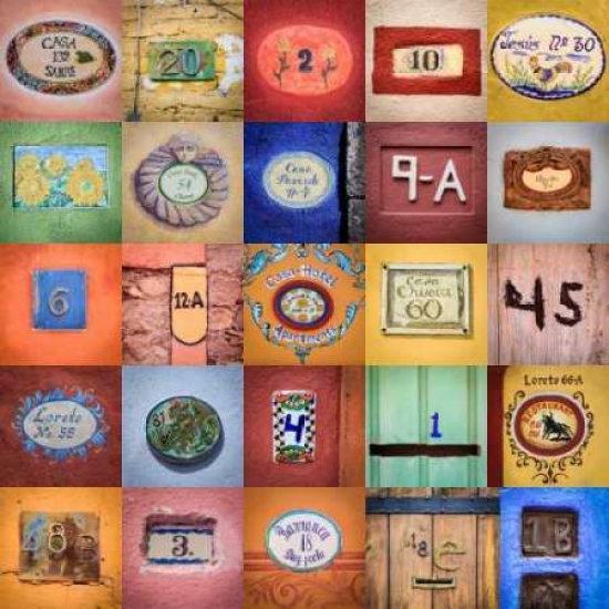 House Numbers II Canvas Art - Kathy Mahan (24 x 24)