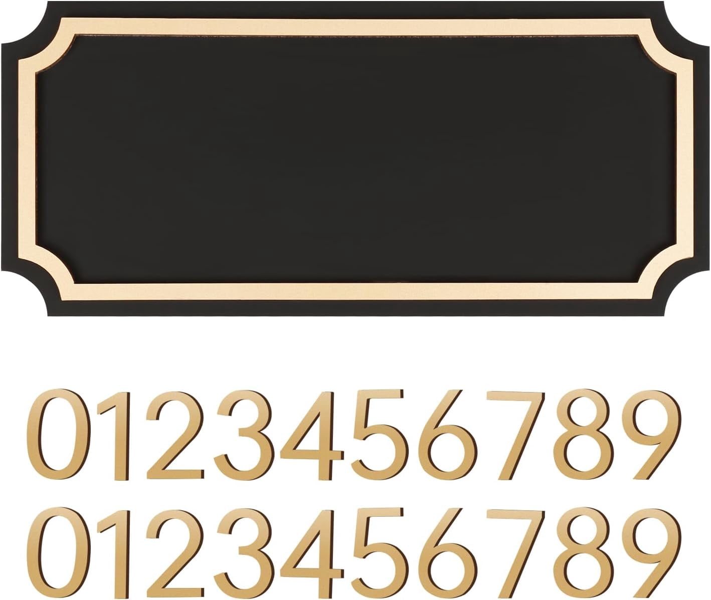 House Numbers for Outside, Address Plaques, Personalized Address Signs for House, Mailbox, Apartment, Office, Classroom, Hotel, Garden (Contains Two Sets of Numbers from 0-9)