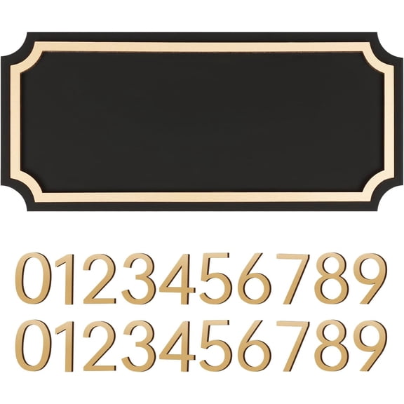 House Numbers for Outside, Address Plaques, Personalized Address Signs for House, Mailbox, Apartment, Office, Classroom, Hotel, Garden (Contains Two Sets of Numbers from 0-9)
