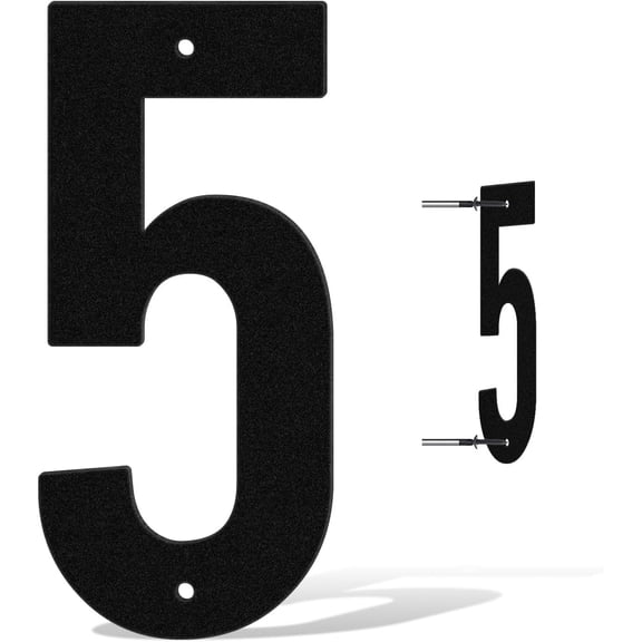 House Numbers for Outside,Unique Metal Address Numbers for House,Weatherproof Outdoor House Numbers with Available Complete A-Z Letters,Black Metal Letters for Outdoor Signs3",5