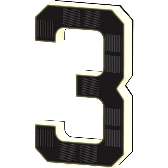 House Numbers, Qyaukm Bright Led Storefront Number Sign Waterproof Illuminated Address Marker for Business, Solar House Numbers for Outside