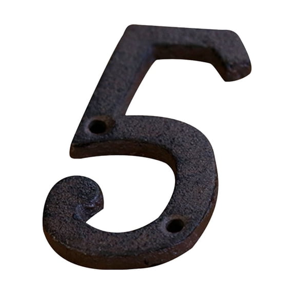 House Numbers, Wrought Iron Vintage Nail-On Die Cast Mailbox Number, Address Numbers for Houses, Farmhouse, Garage, Shop, Offices, Hotel