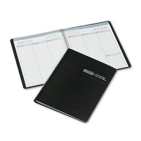 House Of Doolittle 25802 Weekly Appointment Book Ruled w/o Appointment Times 6-7/8 x 8-3/4 Black