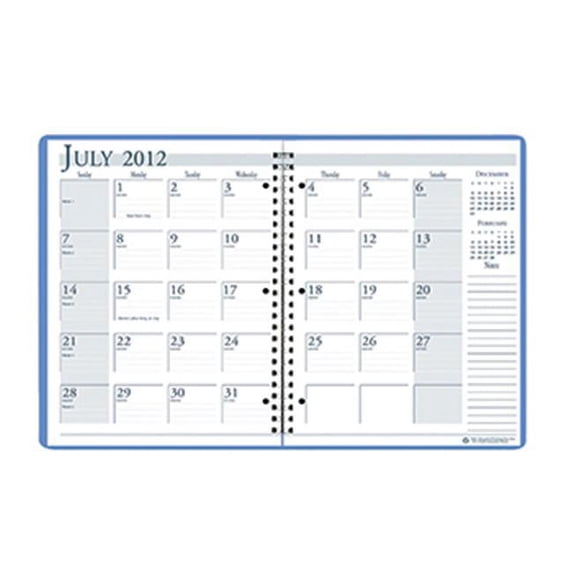 House Of Doolittle HOD26308 Academic Monthly Planner 8 .50 X 11 Bright Blue Wirebound the product will be for the current year