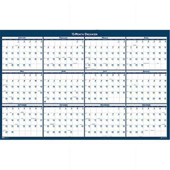 House Of Doolittle HOD396 Laminated 24X37 Calendar Year Planner