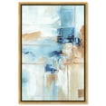 thumbnail image 1 of House Of Lines I Blue Abstract Wall Art Canvas Wall Art by Art Remedy, Gold Floater Frame, 37.5" x 55.5", 1 of 6