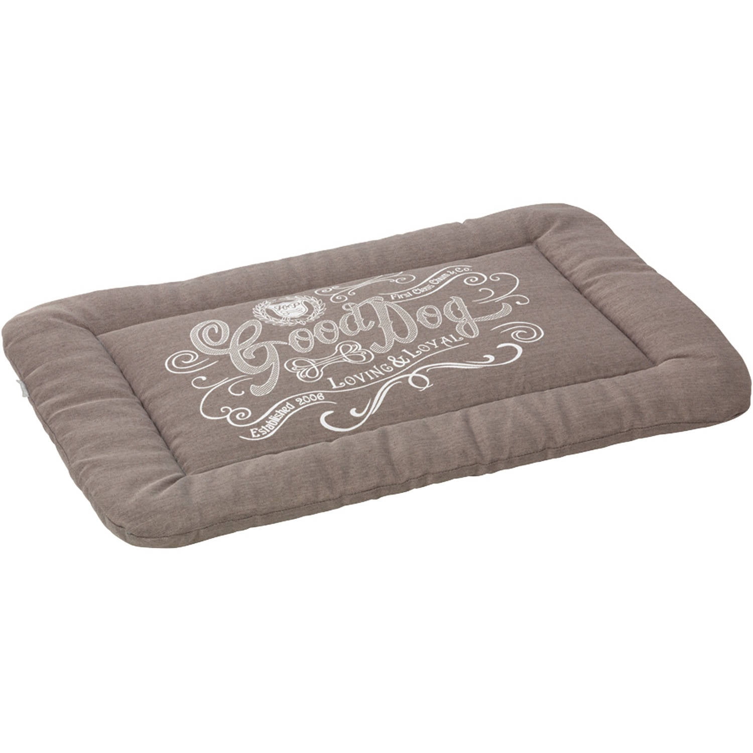 House Of Paws Hp794gxl Good Dog Linen Crate Mat XL Gray