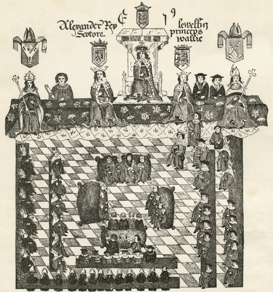 House Of Peers England C 1274 From The Strand Magazine Published 1896 Canvas Art - Ken Welsh Design Pics (26 x 28)