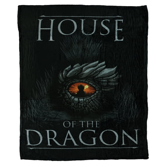 House Of The Dragon Blanket Fiery Eye Silk Touch Throw 46" X 60"