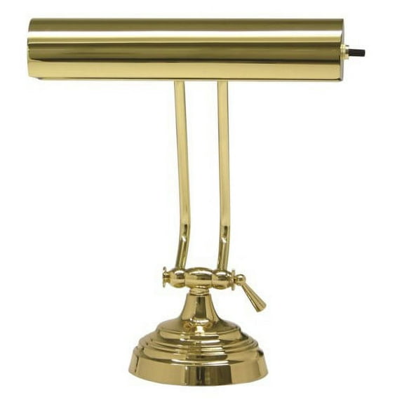 House Of Troy AP10-21-61 Advent Adjustable Piano/Desk Portable Lamp, 10.5", Polished Brass