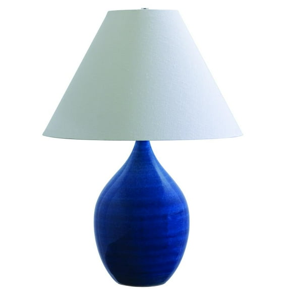 House Of Troy Gs400 Scatchard 1 Light Title 20 Compliant Accent Table Lamp - Blue