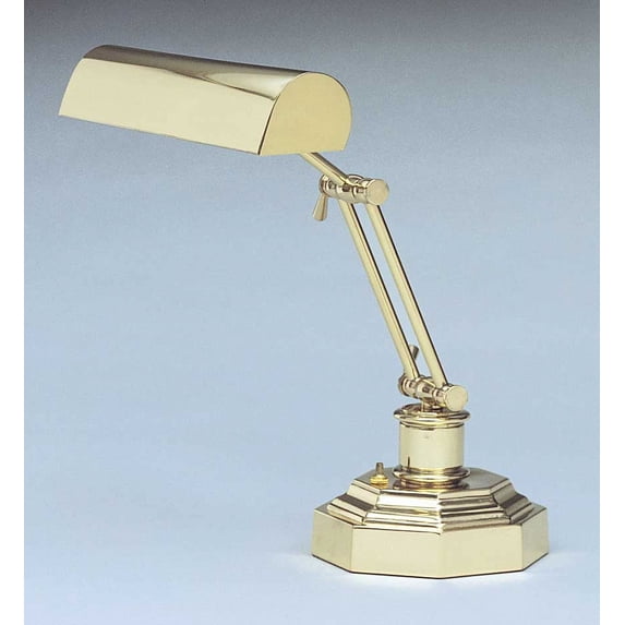 House Of Troy P14-203 Piano / Desk 1 Light Piano Lamp Octagonal Base - Brass