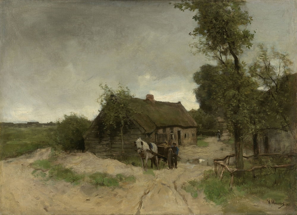 House On The Dirt Road Canvas Art - (36 x 24)